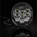 Zestaw 2 lamp RAVE-X 7 cali + wiązka przewodów + osłony bursztynowe - 5